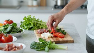 Ingrediente proaspete pentru o masa rapida si sanatoasa.