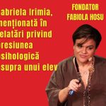 Gabriela Irimia, menționată în relatări privind presiunea psihologică asupra unui elev